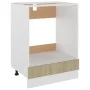 Ofenschrank aus eichenfarbenem Sperrholz, 60 x 46 x 81,5 cm von vidaXL, Küchenschränke - Ref: Foro24-802500, Preis: 59,22 €, ...