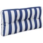 Cojines para sofá de palets 2 piezas tela a rayas azul y blanco by , Cushions for chairs and sofas - Ref: Foro24-360704, Pric...