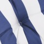 Cojines para sofá de palets 2 piezas tela a rayas azul y blanco by , Cushions for chairs and sofas - Ref: Foro24-360704, Pric...