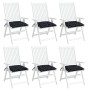 Cojines para silla 6 uds tela Oxford a cuadros negro 50x50x7 cm von , Kissen für Stühle und Sofas - Ref: Foro24-361548, Preis...