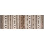 Alfombra de exterior marrón y blanca reversible 80x250 cm von , Outdoor-Protektoren - Ref: Foro24-364795, Preis: 41,09 €, Rab...