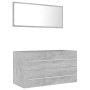 Set muebles de baño 2 piezas madera contrachapada gris hormigón von , Badezimmermöbel - Ref: Foro24-804849, Preis: 96,10 €, R...