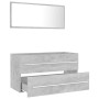 Set muebles de baño 2 piezas madera contrachapada gris hormigón de , Muebles de baño - Ref: Foro24-804849, Precio: 99,30 €