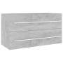 Set muebles de baño 2 piezas madera contrachapada gris hormigón von , Badezimmermöbel - Ref: Foro24-804849, Preis: 96,10 €, R...