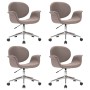 Sillas de comedor giratorias 4 unidades tela color gris taupe von , Essstühle - Ref: Foro24-3054870, Preis: 589,79 €, Rabatt: %