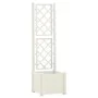 Pflanzgefäß mit weißem PP-Gitter 43x43x142 cm von vidaXL, Töpfe und Pflanzgefäße - Ref: Foro24-313979, Preis: 86,97 €, Rabatt: %