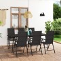 Juego de comedor para jardín 7 piezas negro von , Gartensets - Ref: Foro24-3060068, Preis: 550,53 €, Rabatt: %
