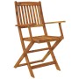 Set comedor de jardín plegable 9 piezas madera maciza de acacia von , Gartensets - Ref: Foro24-3060198, Preis: 544,27 €, Raba...