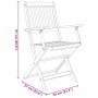 Set comedor de jardín plegable 9 piezas madera maciza de acacia von , Gartensets - Ref: Foro24-3060198, Preis: 544,27 €, Raba...