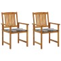 Sillas de jardín con cojines 2 unidades madera maciza de acacia von , Gartenstühle - Ref: Foro24-3061195, Preis: 149,97 €, Ra...