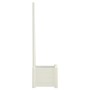 Jardinera con enrejado PP blanco 43x43x142 cm de vidaXL, Maceteros y jardineras - Ref: Foro24-313979, Precio: 75,35 €, Descue...