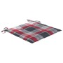 Sillas Batavia 2 uds teca maciza con cojines a cuadros rojos by , Garden chairs - Ref: Foro24-3062140, Price: 251,91 €, Disco...