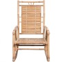 Silla mecedora con cojín bambú by , Garden chairs - Ref: Foro24-3063910, Price: 143,86 €, Discount: %