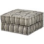 Puf modular de 2 plazas de tela de rayas grises von , Kissen für Stühle und Sofas - Ref: Foro24-244978, Preis: 504,05 €, Raba...
