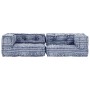Puf modular de 2 plazas de tela índigo de , Cojines para sillas y sofás - Ref: Foro24-249413, Precio: 185,86 €, Descuento: %