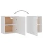 Weißer Küchenhängeschrank aus Holzwerkstoff, 50 x 31 x 60 cm von vidaXL, Küchenschränke - Ref: Foro24-801260, Preis: 62,34 €,...