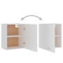 Weißer Küchenhängeschrank aus Holzwerkstoff, 50 x 31 x 60 cm von vidaXL, Küchenschränke - Ref: Foro24-801260, Preis: 61,33 €,...
