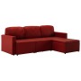 Sofá cama modular de 3 plazas cuero sintético color vino tinto von , Sofas - Ref: Foro24-288797, Preis: 488,03 €, Rabatt: %