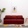 Sofá cama modular de 3 plazas cuero sintético color vino tinto von , Sofas - Ref: Foro24-288797, Preis: 488,03 €, Rabatt: %