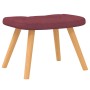 Silla mecedora con reposapiés tela rojo tinto by , Rocking chairs - Ref: Foro24-327630, Price: 108,10 €, Discount: %