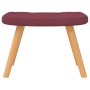 Silla mecedora con reposapiés tela rojo tinto by , Rocking chairs - Ref: Foro24-327630, Price: 108,10 €, Discount: %