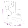 Silla mecedora con reposapiés tela rojo tinto by , Rocking chairs - Ref: Foro24-327630, Price: 108,10 €, Discount: %