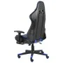 Silla gaming giratoria con reposapiés PVC azul de vidaXL, Sillones para videojuegos - Ref: Foro24-20485, Precio: 179,10 €, De...