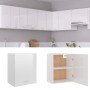 Weiß glänzende Küchenwand aus Holzwerkstoff von vidaXL, Küchenschränke - Ref: Foro24-801265, Preis: 74,77 €, Rabatt: %