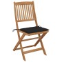Sillas de jardín plegables 6 uds y cojines madera maciza acacia de , Sillas de jardín - Ref: Foro24-3075001, Precio: 329,93 €