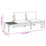 Set muebles de jardín 4 pzas cojines crema madera de acacia von , Gartensets - Ref: Foro24-3087276, Preis: 592,17 €, Rabatt: %