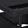 Garten-Esstisch aus synthetischem Rattan und schwarzem Glas von vidaXL, Gartentische - Ref: Foro24-46177, Preis: 129,95 €, Ra...