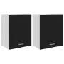 Hanging cabinets 2 pcs black plywood 50x31x60 cm by vidaXL, Kitchen cabinets - Ref: Foro24-805079, Price: 95,37 €, Discount: %