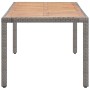 Mesa de jardín ratán PE gris madera acacia maciza 190x90x75 cm de , Mesas de jardín - Ref: Foro24-46108, Precio: 225,67 €, De...