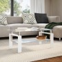 Mesa de centro vidrio templado blanco transparente 95x55x40 cm by , Coffee table - Ref: Foro24-330304, Price: 153,55 €, Disco...
