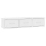 Estante cajones para pared contrachapada blanco 88x26x18,5 cm de , Estantes y estanterías - Ref: Foro24-800594, Precio: 59,08...