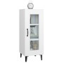 Aparador de madera contrachapada blanco 34,5x34x90 cm by , Sideboards - Ref: Foro24-812402, Price: 57,05 €, Discount: %
