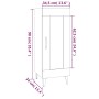Aparador de madera contrachapada blanco 34,5x34x90 cm by , Sideboards - Ref: Foro24-812402, Price: 57,05 €, Discount: %