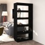 Estantería/divisor de espacios pino negra 80x35x167 cm von , Bücherregale und Regale - Ref: Foro24-810898, Preis: 103,48 €, R...