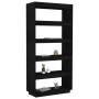 Estantería/divisor de espacios pino negra 80x35x167 cm von , Bücherregale und Regale - Ref: Foro24-810898, Preis: 103,48 €, R...