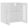 Armario colgante vidrio y madera ingeniería blanco 60x31x60 cm de vidaXL, Armarios de cocina - Ref: Foro24-802521, Precio: 55...
