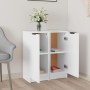 Aparadores 2 uds madera contrachapada blanco brillo 30x30x70 cm by , Sideboards - Ref: Foro24-811146, Price: 66,79 €, Discoun...