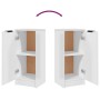 Aparadores 2 uds madera contrachapada blanco brillo 30x30x70 cm by , Sideboards - Ref: Foro24-811146, Price: 66,79 €, Discoun...