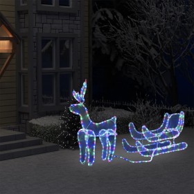Reno y trineo de Navidad con malla 432 LED by , Christmas lights - Ref: Foro24-329817, Price: 84,75 €, Discount: %