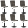 Sillas de comedor giratorias 6 unidades terciopelo gris oscuro von , Essstühle - Ref: Foro24-3089301, Preis: 382,23 €, Rabatt: %