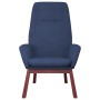 Sillón de relax con taburete tela azul by , Armchairs - Ref: Foro24-3097875, Price: 151,12 €, Discount: %