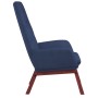 Sillón de relax con taburete tela azul by , Armchairs - Ref: Foro24-3097875, Price: 151,12 €, Discount: %