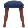 Sillón de relax con taburete tela azul by , Armchairs - Ref: Foro24-3097875, Price: 151,12 €, Discount: %