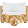 Juego muebles de jardín 6 piezas y cojines madera maciza teca by , Garden sets - Ref: Foro24-3100871, Price: 1,00 €, Discount: %