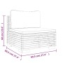 Juego muebles de jardín 6 piezas y cojines madera maciza teca by , Garden sets - Ref: Foro24-3100871, Price: 1,00 €, Discount: %