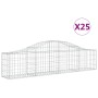 Cestas de gaviones 25 uds forma de arco hierro 200x30x40/60 cm by , Pots and planters - Ref: Foro24-3145383, Price: 1,00 €, D...
